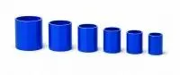 Silicone hose connector blue