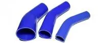 45° degree silicone hose bend reduction blue