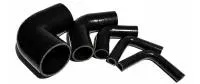 90° degree silicone hose bends black