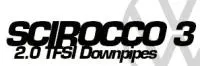 VW Scirocco 3 2.0 TFSI downpipes