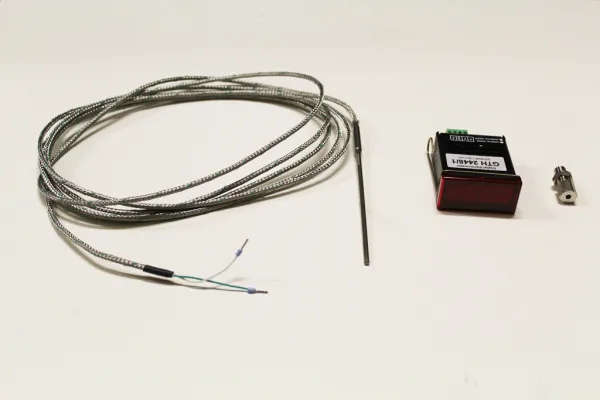 Exhaust gas temperature gauge digital with accessories up to 1200°C 3 meter cable 3mm probe