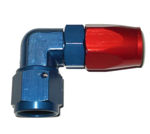 Aluminum fitting aluminum 90° block angle D10 7/8-14 UNF aluminum connection