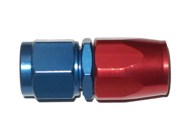 Aluminum fitting straight D06 9/16-18 UNF Alufitting aluminum connection