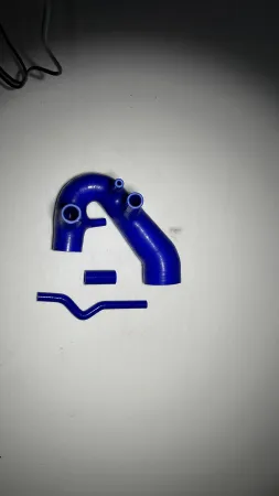 Silicone intake hose for Audi A4, A6, Passat 1.8T B5 + B6 150 hp blue / WITH clamp set