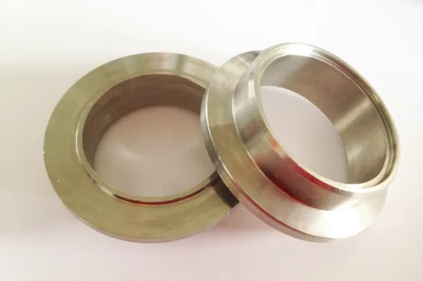 Weld-on ring V-band intake for GTX3071R, GTX3076R, GTX3576R, GTX3582R GEN II V-band stainless steel 60-76mm