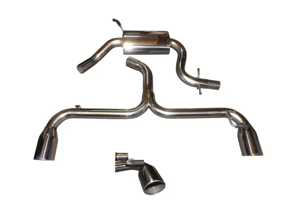 Exhaust system Golf 6 GTI 2.0L TFSI 211PS stainless steel sports exhaust