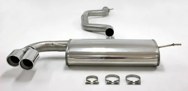 Exhaust system/sport exhaust for Audi TT 160-200hp 8J 2WD 1.8-2.0T ø 76mm stainless steel