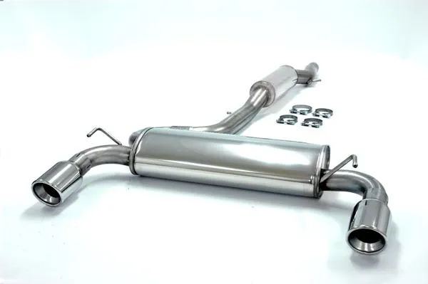 Exhaust system/sport exhaust for Golf 4 R32 4-Motion ø 70mm stainless steel with EC approval (registration-free)