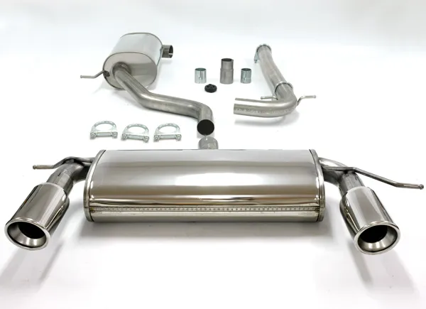 Exhaust system sports exhaust for Golf 5 GTI 2.0 1.6 TFSI 1.9 2.0 TDI ø 63,5mm stainless steel