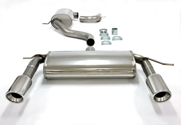 Exhaust system/sport exhaust for Seat Leon 1P 2.0 TFSI TSI Cupra ø 76mm made of stainless steel Duplex with EC approval (registration-free)
