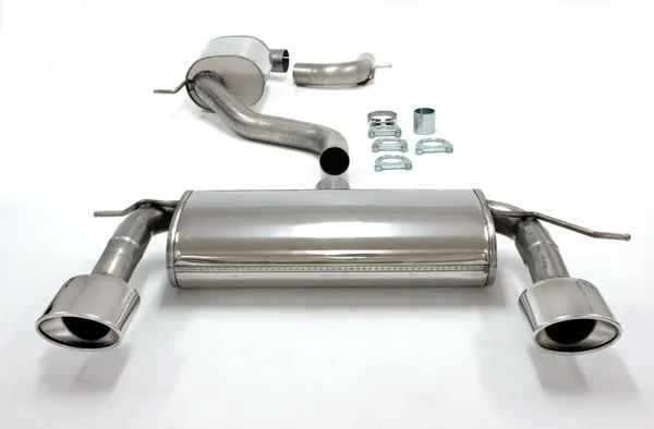 Exhaust system/sport exhaust for Seat Leon 1P 2.0 TFSI TSI Cupra ø 76mm duplex made of stainless steel with EC approval (registration-free)