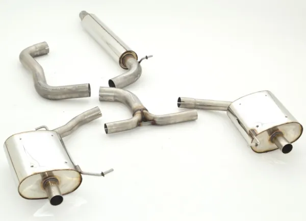 Exhaust system/sport exhaust for Skoda Octavia , Jetta 5 1.4 TSI, 2.0TFSI 76mm stainless steel with EC-approval (registration-free)