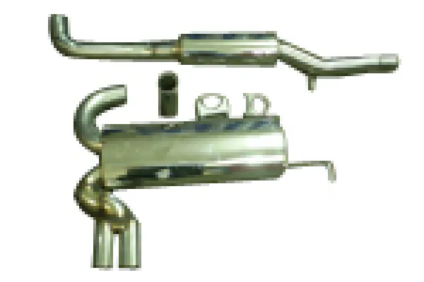 BullX sports exhaust 76mm for Audi A3 8L Quattro S3 with EC approval (registration-free)