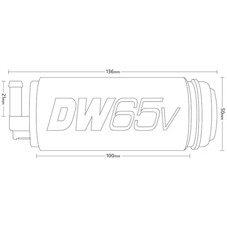 DeatschWerks DW65v In-Tank Fuel Pump, 265 L/h, for VW and Audi 2.0 TFSI / TSI and 1.8T with front-wheel drive