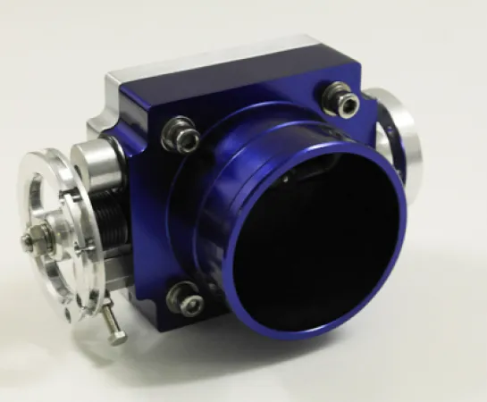 Throttle valve inner ø 90mm made of aluminum for VR6 R32 16v 1.8T Turbo etc. in blue