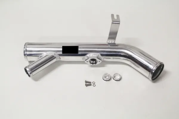 Pressure pipe / Throttlepipe aluminum for 1.8TSI 2.0 TFSI with noise amplifier outlet