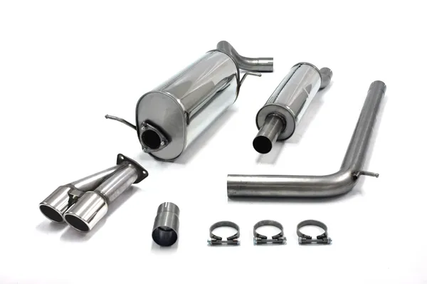 Stainless steel sports exhaust system for Polo GTI 1.4 TSI EC approval