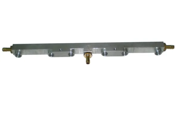 Injection rail for VW VR6 Turbo made of aluminum 2 connections
