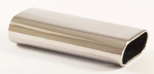 Tailpipe 11 - 70x90mm oval flared stainless steel
