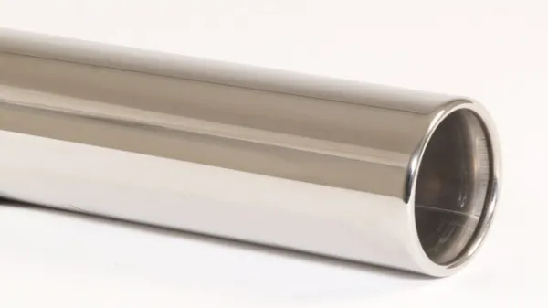 Tailpipe 13 - 90mm round flared stainless steel