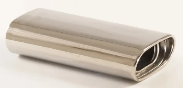 Tailpipe 27 - 75x135 straight with absorber stainless steel