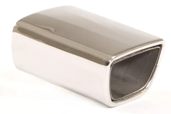 Tailpipe 68 - 80x140 trapezoid wide side top stainless steel