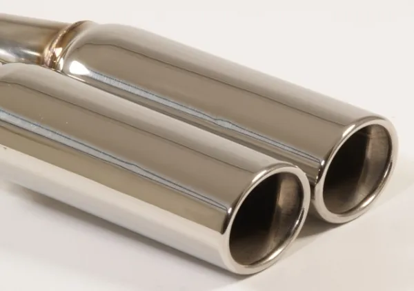 Tailpipe 8 - 2x70x90 oval flared stainless steel