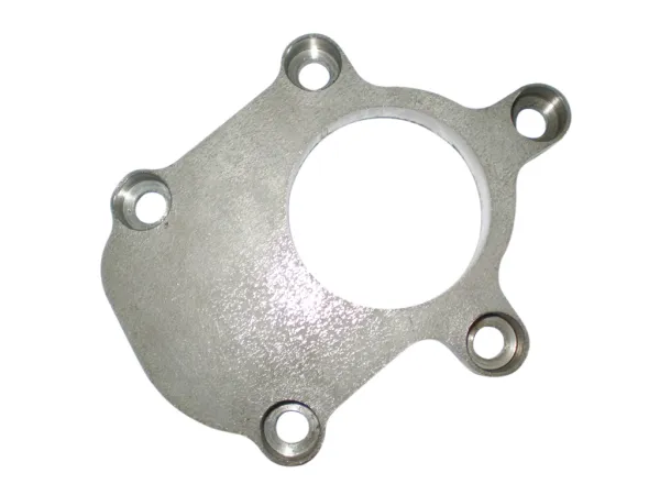 Downpipe flange for GTR-25 and GTR-2571 with 49A/R exhaust housing, made of stainless steel