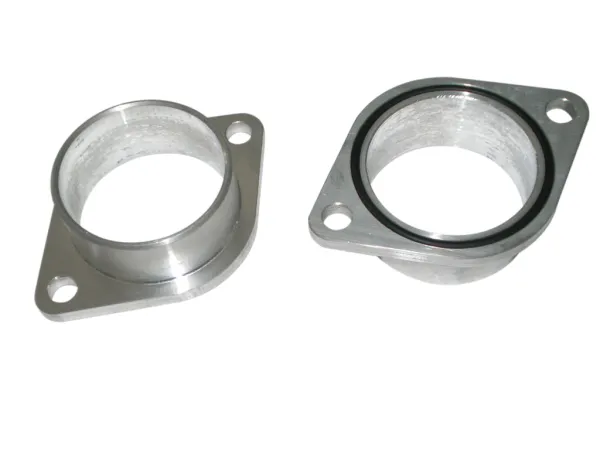 Flange for compressor side inlet GT28R GT2871R with 60mm aluminum tube supports from Alu