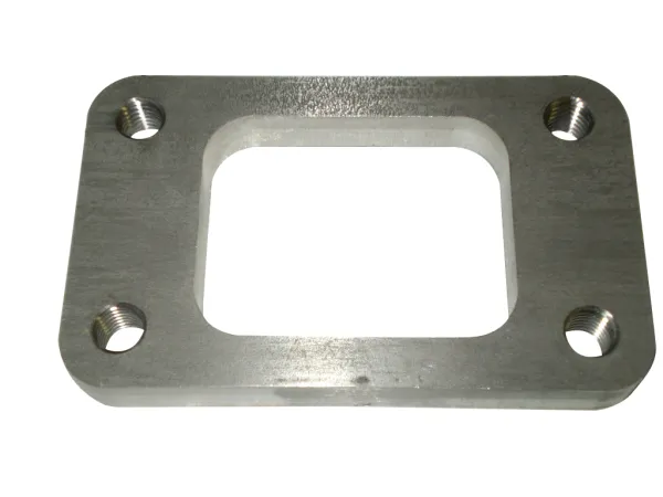 Flange T4 82,5x70mm 10mm thick made of stainless steel for manifold construction