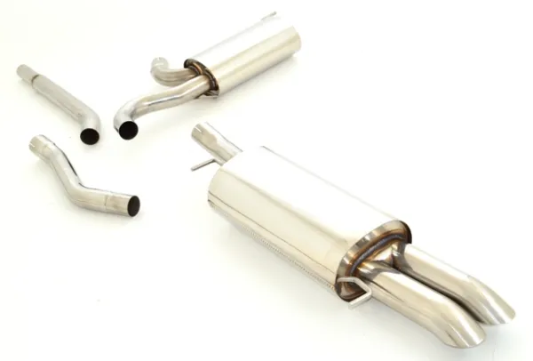 FMS exhaust system/sport exhaust for Audi A6 (C5) 1.8, 1.8T, 1.9TDI, 1.9TDI ø 63.5mm stainless steel with EC approval (registration-free)