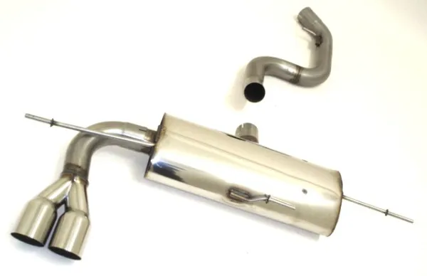 FMS sport rear silencer Audi Q3 8U Quattro 2.0 TFSI TDI S-Line stainless steel with EC-approval (registration-free)