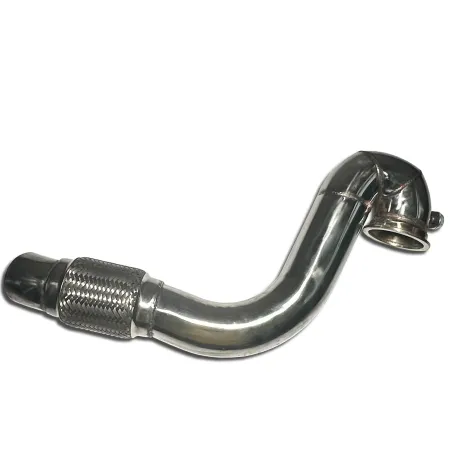 Downpipe for 1.8T engine, ø 76 mm, for GT28xx, for Spa exhaust manifold