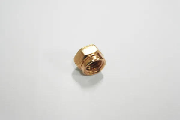 Copper nut M10 nut made of copper with 14 mm width across flats SW