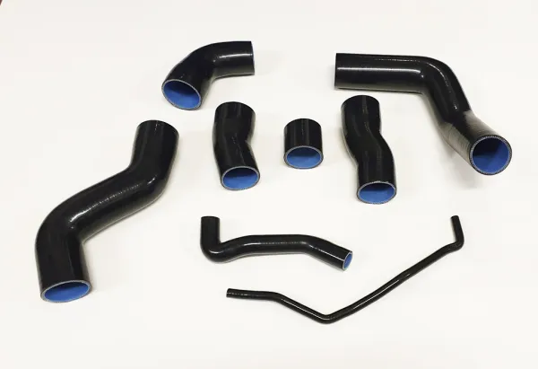 Reinforced boost pressure hoses made of silicone black for Audi S3 8L, TT 8N, Leon Cupr R 1M! 8-piece