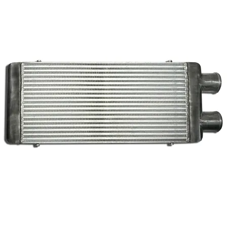 Intercooler 600x300x76mm aluminum - 76mm connections on one side intercooler