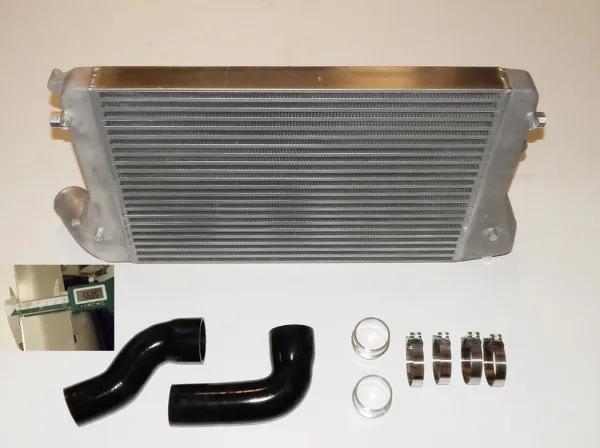 Intercooler kit for Golf 5 Audi A3 S3 Seat Leon Passat B6 2.0 TFSI Double-DIN 56mm plug and play blue hoses