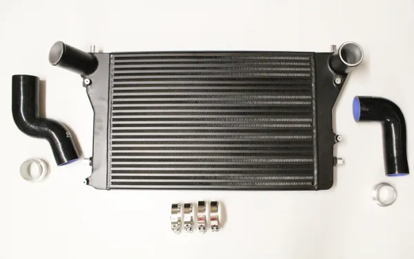 Intercooler kit for Golf 5 Audi A3 S3 Seat Leon Passat B6 2.0 TFSI Double-DIN 56mm plug and play incl. parts certificate (§19.3)
