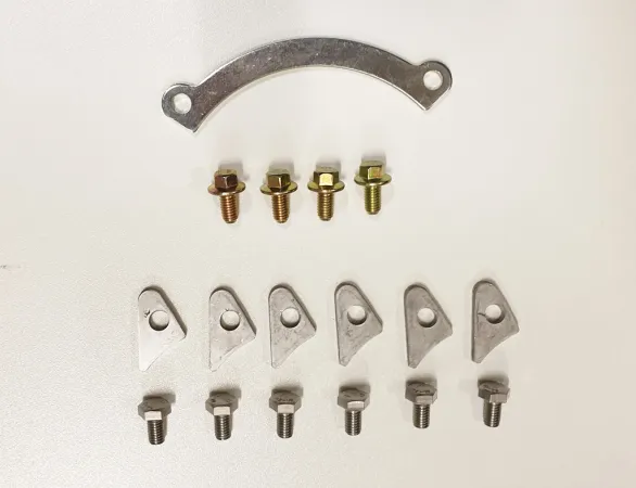 Turbocharger assembly set for K03, K04-001, K04-015 and K04-023 exhaust housing with 6 screws and 6 retaining plates