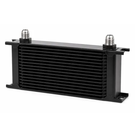 Oil Cooler 19-Row 330x134x50mm - D10 Connections - Black
