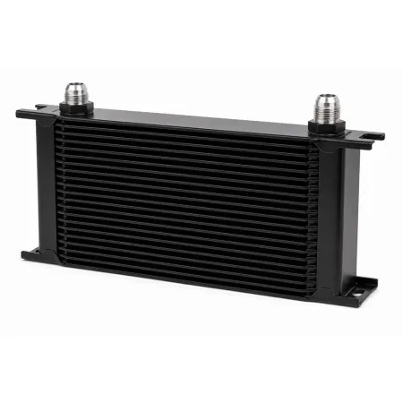 Oil Cooler 28-Row 330x196x50mm – D08 Connections, Black