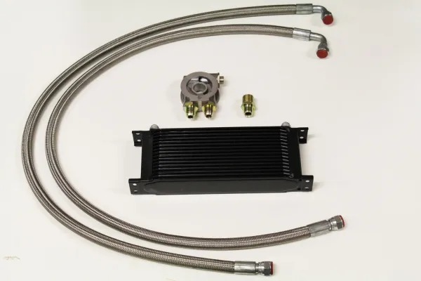 Oil cooler kit complete for VAG 13 rows black oil cooler with thermostat