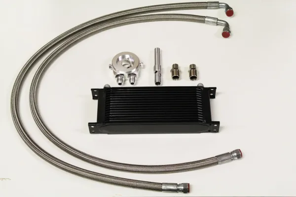 Oil cooler kit VR6 complete with 13 rows oil cooler black