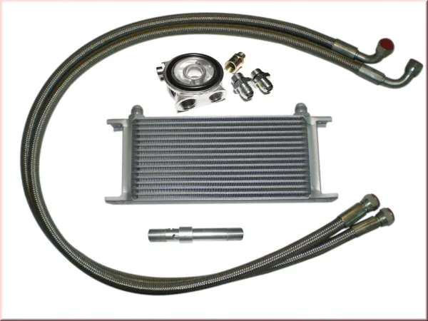 Oil cooler kit VR6 complete with 19 row oil cooler with thermostat