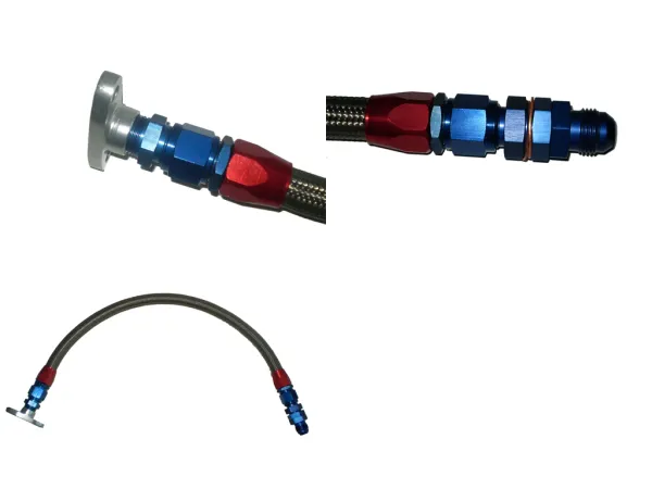 Oil return line approx. 50cm D10 connections straight ball-bearing turbos