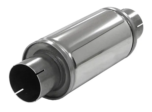 Silencer universal Simons ø 76mm 3" round 125mm L 250mm -Turbonett - stainless steel