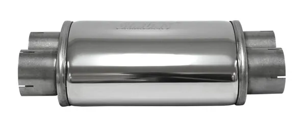 Silencer universal Simons Duo ø 63.5mm oval 220x140 L 320mm stainless steel 4x 63.5mm