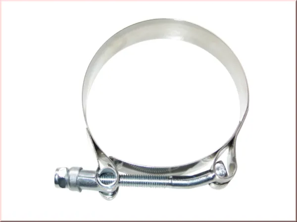 HD Broadband Clamp 71–63 mm for 57–60 mm silicone, made of stainless steel, 19 mm wide