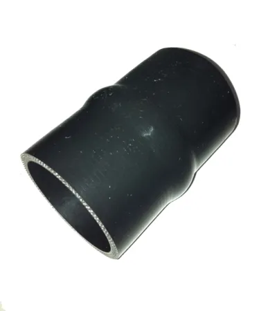 Silicone bellows connector 63.5mm inner diameter black 4-ply 5mm wall thickness