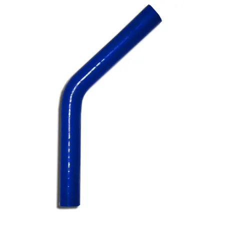 Silicone elbow 45° degree 11mm inner diameter blue L 100mm 3 layers 4mm wall thickness